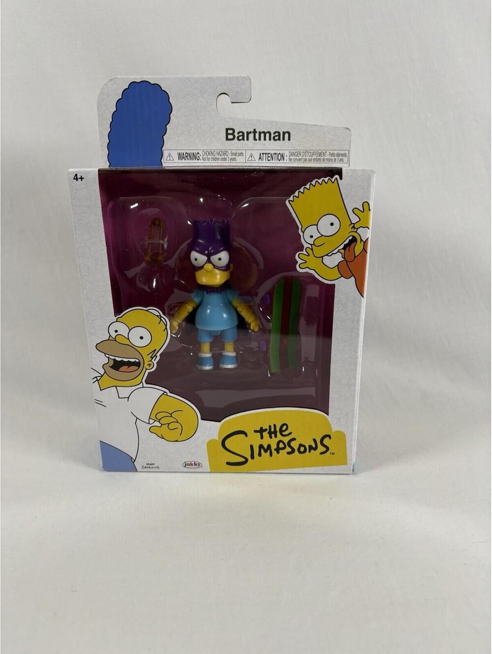 New Sealed 2024 Jakks The Simpsons Bartman 5” Action Figure w Skateboard
